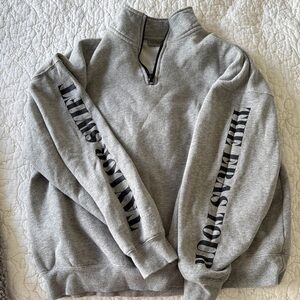 Taylor Swift Gray Zip-Up Sweater